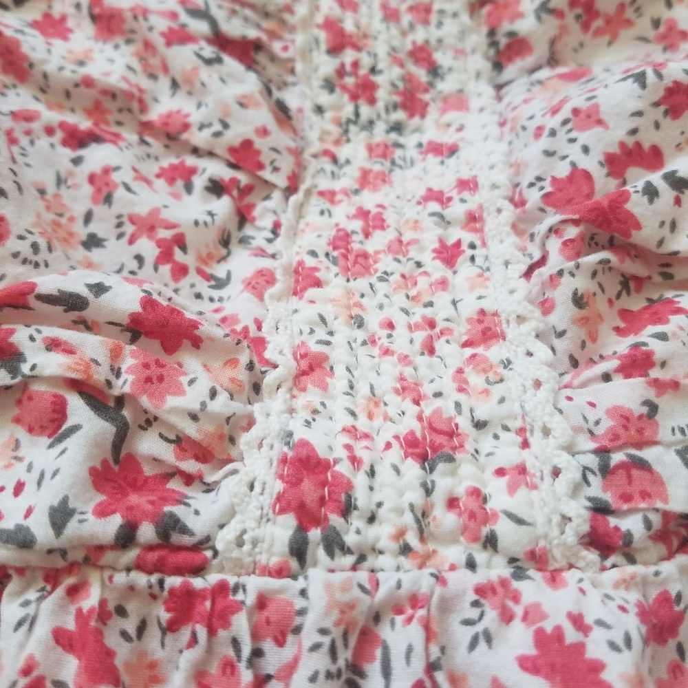 Floral Sweetheart Strapless Dress - Picture 2 of 8